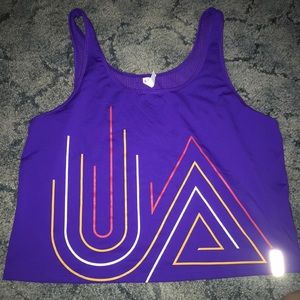 under armour workout tank with mesh back